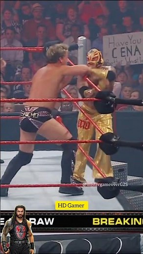 Rey Mysterio vs Chris Jericho: The Ultimate High-Flying Battle! ⚡ #shortsfeed #viral #shorts