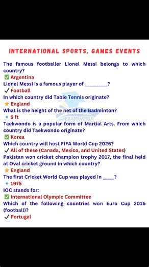#international #National #Nationwide #football #FIFA #sports #gkworld #students #Study #studyabroad #share #footballskills #lionelmessi #ronaldo #tabletennis #generalknowledge #worldwide #education #Learning #viralpost2025シ #viralreels #viralvideochallenge #viralreelsシ #highlightsシ゚ #youknow #portugal | EXAM WORLD MCQS CSS,PMs,SPSC
