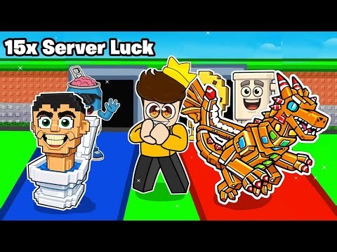 I Spent 100 HOURS with 15X SERVER LUCK in Roblox Steal a Brainrot!