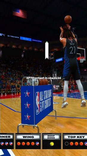 3 POINT CONTEST SHOWCASE NBA 2K26 🎯 #nba2k26 #basketball #allstar