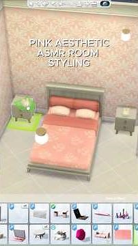 Cozy Pink Teen Bedroom Makeover | Sims 4 Room Decor ASMR | #shorts #pink