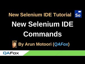 New Selenium IDE - Part 10 - Commands