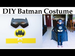 DIY Batman Costume For School Project | Easy Kids Fancy Dress Ideas.