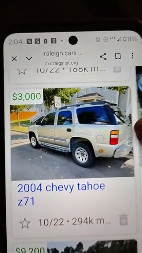 2004 Chevy Tahoe 294k 3,000 nice suv