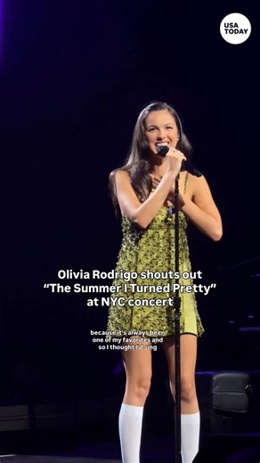 USA TODAY Life on Instagram: "️ Calling all fans of @thesummeriturnedpretty: @oliviarodrigo shouted out the @primevideo show for making “Lacy” a fan-favorite hit. See her perform the track at her New York City @americanexpress concert. : @heyitsanika #oliviarodrigo #oliviarodrigoedit #guts #lacy #tsitp #thesummeriturnedpretty #concert"