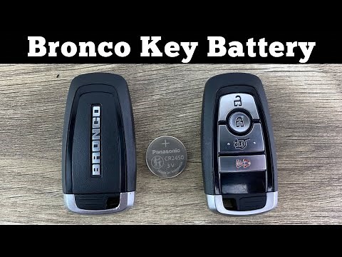 How To Change A 2021-2024 Ford Bronco Remote Key Fob Battery - Remove Replace Replacement Tutorial
