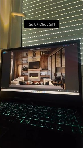 Revit + Chatgpt #interiordesign #3dmodeling #modernworkspace #3dvisualization
