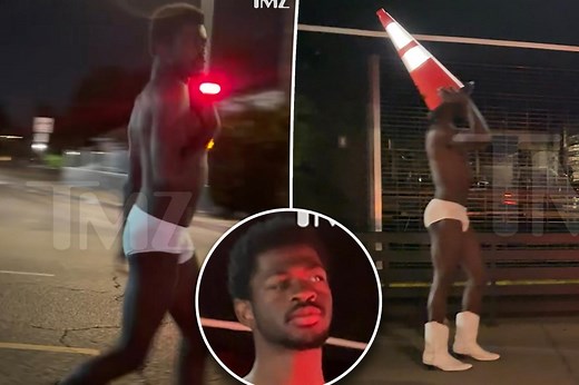 Lil Nas X hospitalized after being found naked roaming LA street in bizarre video: report