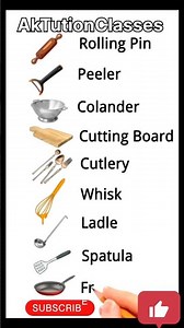 Kitchen Utensils VOCABULARY! Learn English Tool Names 🔪 #short #english #utensils