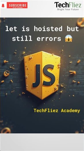 let is hoisted but still errors 😱 | JavaScript let Hoisting Explained in 30 Seconds