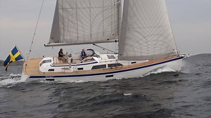 Hallberg-Rassy 44 sailing. World premiere at Boot Düsseldorf 21-29 January 2017. | Hallberg-Rassy