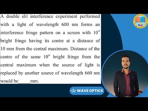 A double slit interference experiment performed with a light of wavelength 600 nm forms an #jeemains