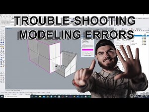 Rhino Fundamentals 6a: Trouble-shooting Modeling Errors (edge analysis, boolean failures etc.)