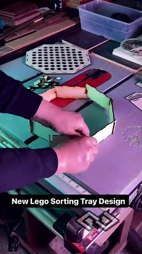 7.8K views · 31 reactions | Design for a Lego sorting tray. New idea based on our old designs. These will be laser cut out of birch plywood on the @avidcnc . We have other Lego sorter designs for sale on our website www.petesquared23.com #legocollection #legocollector #legoafol #legostarwars #legoorganization | petesquared23 | Facebook