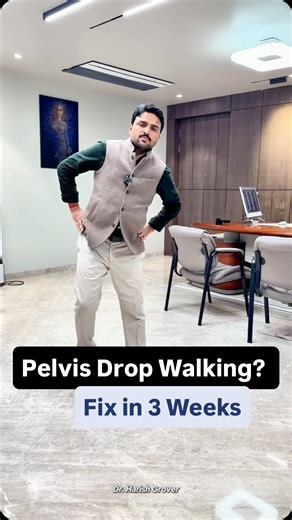 Dr Harish Grover |Chiropractor | Glute muscles (gluteus medius & minimus) weak hone par walking pattern change ho jata hai — isse Trendelenburg gait ya Waddling gait dikhta... | Instagram