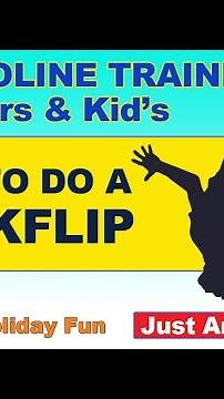 TRAMPOLINE BACKFLIP TUTORIAL FOR CHILDREN & BEGINNERS