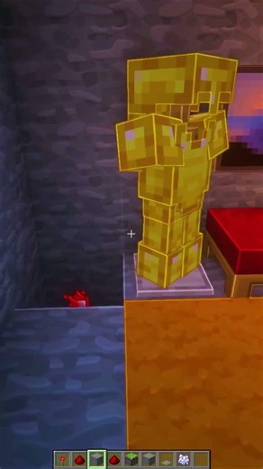 Minecraft Secret Door💀 (World's Smallest Violin) #minecraft #shorts