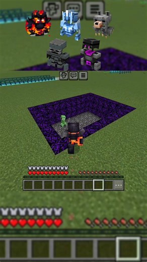 Can 5 NEW Armours Survive Creeper Explosion? 😱 #minecraft #shorts