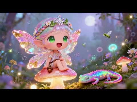 Enchanted Forest Fairy Lullaby 💫 Magical Woodland Sleep Music with Opal the Salamander