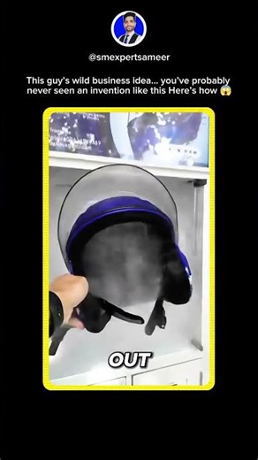 This Fog Machine Cleans Helmets in Seconds — Genius Business Idea #shorts