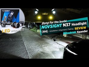Novsight N37 (H4) LED Headight REVIEW - Installation I Alignment I Road Testing [PH]