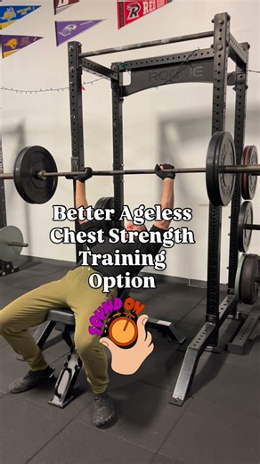 CLICK BIO LINK TO ACCESS BANDS USED IN VIDEO 60 Bench Press Option I think this standing contrast chest press with a large staggered stance is a better exercise option for several reasons. 1 - Places my hip flexor on a serious stretch 2 - Challenges my trunk to stabilize big time 3 - Allows me to adjust my hands to take pressure off my shoulders 4 - Creates increased demand on shoulder stabilizers at the end of the push 5 - Allows me to scale load 6 - Transitions into life outside the gym You se