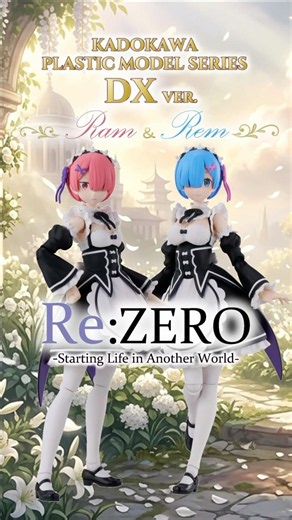 KADOKAWA PLASTIC MODEL SERIES [Re:Zero -Starting Life in Another World-] Rem Ram DX ver. #shorts