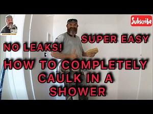 LEARN HOW TO CAULK IN A SHOWER STEP BY STEP! #diy #skills