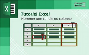 Excel comment nommer une cellule ou colonne dans Excel - Tutoriel Excel