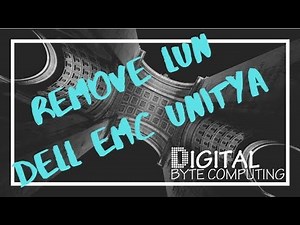 How to REMOVE A LUN from a DELL EMC UNITY SAN