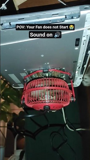 My Fan is sounding like a car and Refuses to start 😭 #pcgaming #pcgamingsetup #fail #fails #shorts
