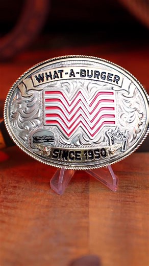 Whataburger Belt Buckle Hand Engraving Showcase