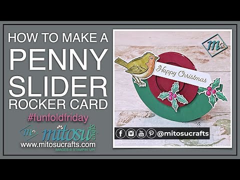Penny Slider Rocker Card, how to make a | #funfoldfriday