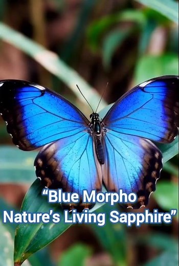 “Blue Morpho Butterfly — Ultra Macro Beauty | Real 4K Close-Up Wings”