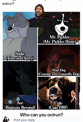 Who can you outrun? #spike #cujo #ace #maddog #mrpickles | mr pickles