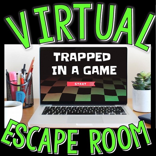 Virtual Escape Room for Kids, Trapped in Video Game, Digital Escape Room Game, Puzzles, Zoom Games, Family Game Night, Online Party Game - Etsy