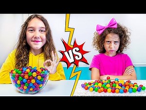 Sierra and Rhia Don't eat from the floor - learn healthy behaviour story for kids