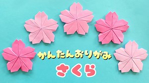 【 春の折り紙 】 簡単 可愛い 桜 さくら 折り方 / 折り紙 桜の花びら 花 Cherry Blossoms – あおいの折り紙 Aoi’s origami