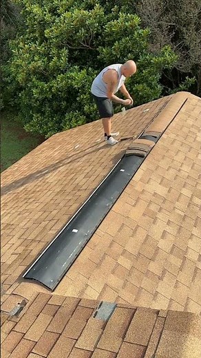 Installing ridge vent & Cap the right way! #construction #realestate #roofingmaterial #2023