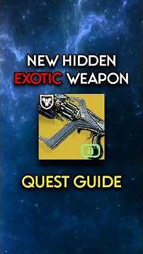 *NEW EXOTIC WEAPON* HOW TO GET CULL'S SHADOW! QUICK GUIDE! #bungiedestiny #destiny2 #destiny2pve