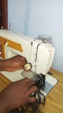 how to sew a machine closure/ T closure #hair #hairstyle #hairtutorialsvideo #machineclosure