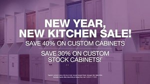 Cabinets To Go New Year, New Kitchen Sale! TV Spot, 'Ten by Ten Cabinets: $41 per Month'