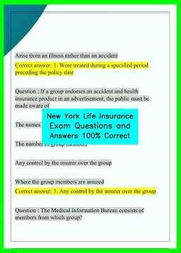 New York Life Insurance Exam Questions and Answers 100% Correct video