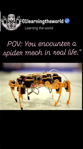 #LearningTheWorld #SpiderMech #Hexapod #FutureTech #Mechatronics