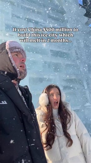 It’s called the Harbin Ice & Snow Festival in China 🇨🇳 Where thousands of massive ice castles, sculptures, and glowing night displays built entirely from ice 🧊🏰 Harbin genuinely looks like a frozen city from another planet 🤯 Here’s everything you need to know before visiting 👇🏼 🗓 Festival dates The Harbin Ice & Snow Festival typically runs for about two months each year ❄️ The park usually opens between late December ✨ Ice sculptures and light displays run through late February ❄️ Temper