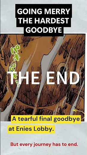 ONE PIECE GOING MERRY THE HARDEST GOODBYE