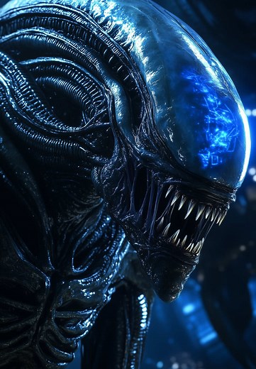 Biomechanical Xenomorph Warships: Evolution of Advanced Sentient Species