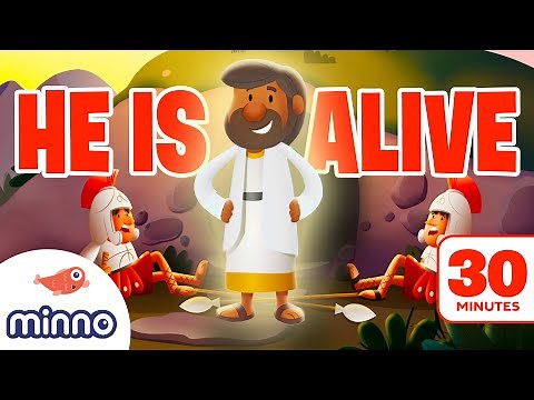 The Story of Jesus' Resurrection (PLUS 4 More Cartoon Bible Stories for Kids)