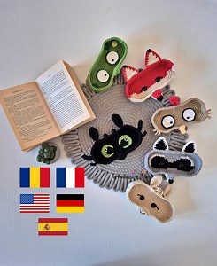 6in1 Glasses Holder - Set 2 - Crochet Pattern - Etsy