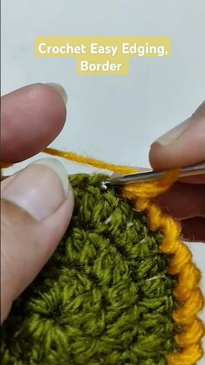 Crochet Easy Edging, Border, How To Tutorial